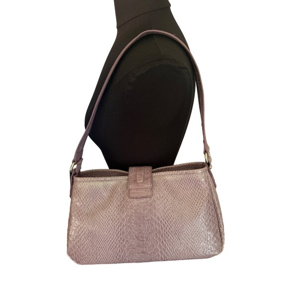 Worthington Lavender Reptile Print Shoulder Bag - Picture 10 of 10